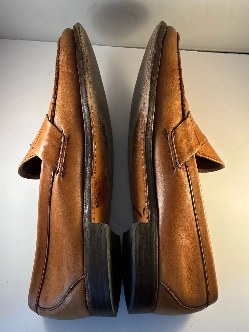 Allen Edmonds Paxton Shoes Mens 13 A Brown Leather Moccasin Loafers  Slip On USA